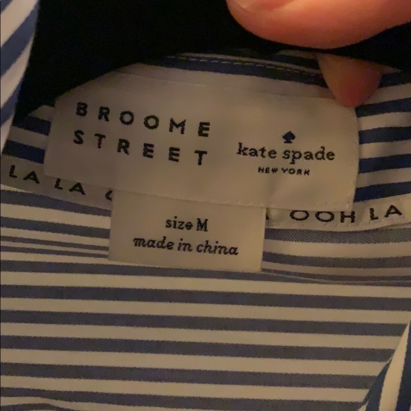 Kate Spade Broome Street Striped Shirtdress - Picture 2 of 5